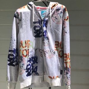 Burton Snowboards Zip-up Hoodie Sweatshirt